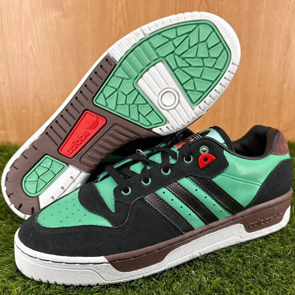 adidas Rivalry Low Demon Slayer Tanjiro Sneakers JI3312 Men's Size 9.5